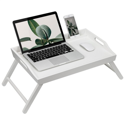 Bamboo wooden bed - bamboo, tray