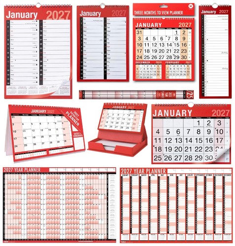 2027 wall calendar slim - 2027,