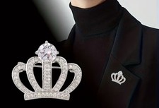 Vintage Elegant Crown Brooch