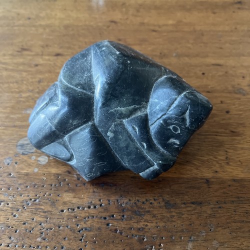Inuit soapstone sculpture hand - sculpture,