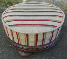 Vintage Low Round Footstool