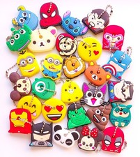 Cartoon Key Ring Key Cap Cover Emoji Animal Super Hero Characters Animation Gift