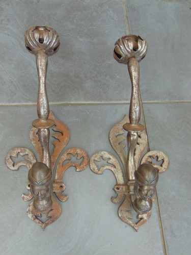 Pair antique french chateau - pair,