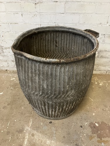 Vintage galvanised dolly wash - dolly,
