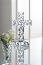 Galway Irish Crystal Celtic Cross Ornament 24% Lead NEW 11.4" High