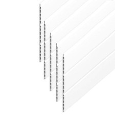 Hollow Soffit Board 5m x 300mm White PVC Plastic Ceiling Cladding -5 Length Pack