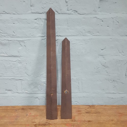 Vintage pair turret clock - pair,