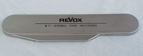 Revox b77 aluminum head - aluminum, cover