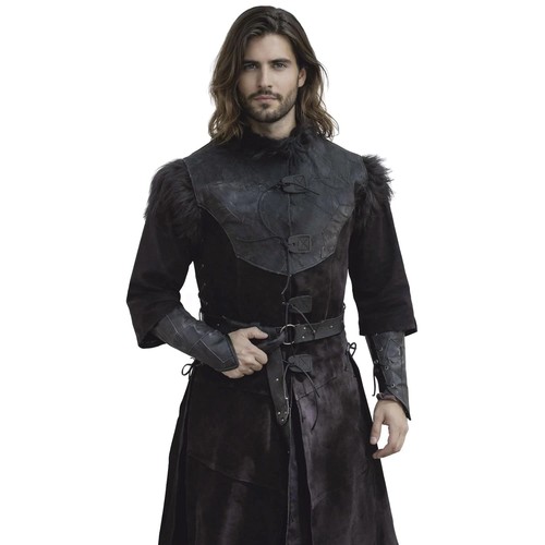 Rawblade raven leather - leather, jerkin