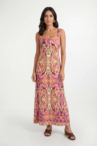 Wallis pink maxi dress - pink,