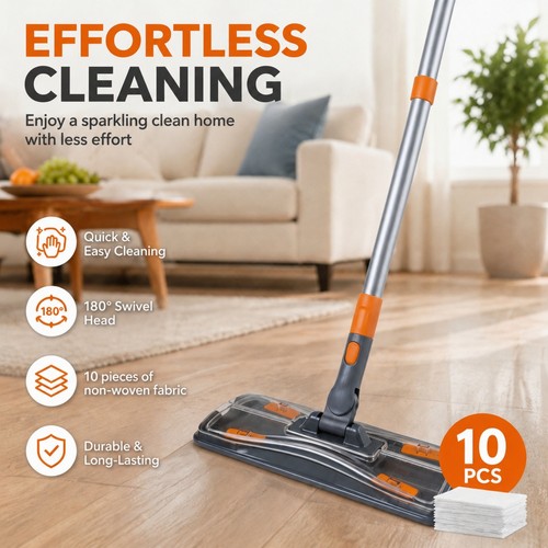 Static cleaning mop sweeper - mop, |