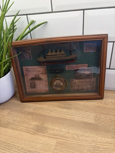 Vintage wooden framed titanic - vintage,