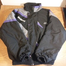 Suzuki Thinsulate Cordura Duport XXL Black Grey Purple Jacket Coat Winter Warm 