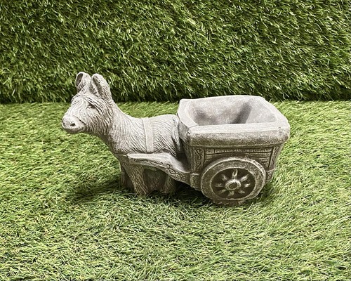 Small concrete planter donkey - small,
