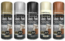 Flexible Fabric Spray Paint Leather Vinyl Textile Clothes Fast Drying - 200ml