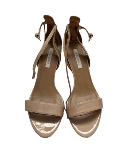 Pura lopez beige patent - lopez,