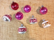 8 x Vintage Christmas Mercury