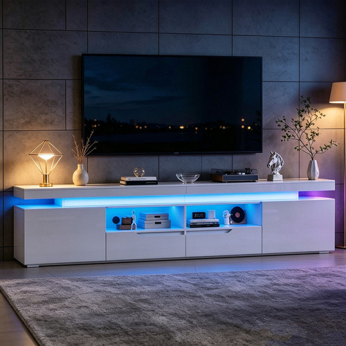 High gloss stand - 2m, cabinet