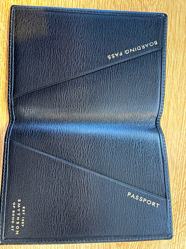 Smythson black leather - smythson,