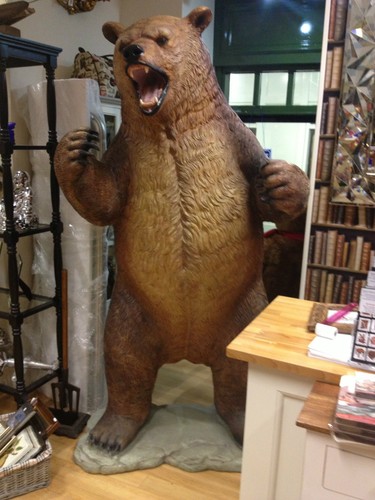 Life size 7ft grizzly brown - size,
