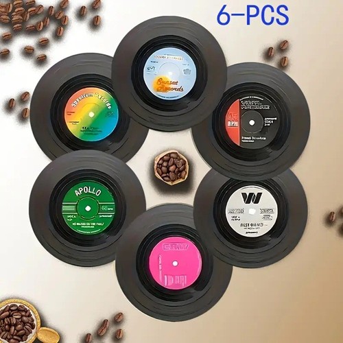 6pcs retro vinyl - `vinyl, record`