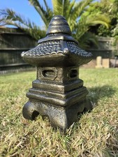 Stone Garden Japanese Pagoda Indoor Outdoor Deluxe Frostproof Statue Ornament