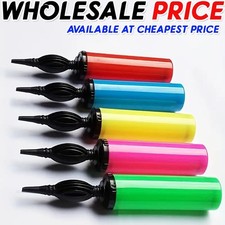 5pc BALLOON PUMP SET WITH TIE TOOL HAND HELD PORTABLE AIR INFLATOR PARTY TOOL UK