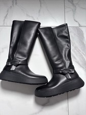 Fitflop New F-Mode Folded Knot Flatform Tall Stretch Books Size 6