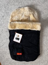 Elks and Angels Snuggle Pod Sheepskin Shearling Stroller Bunting Footmuff