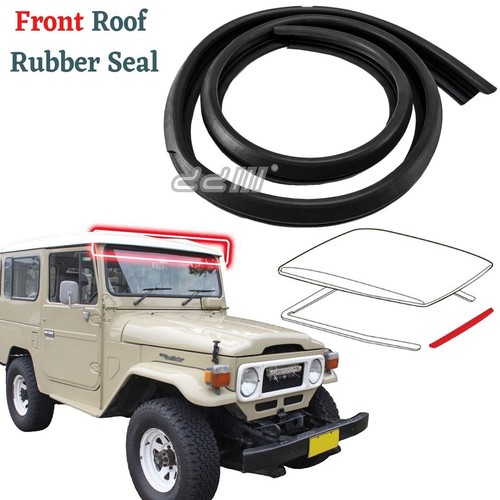 Front weatherstrip roof - roof, rubber