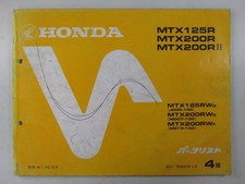 Honda MTX125R MTX200R II Parts