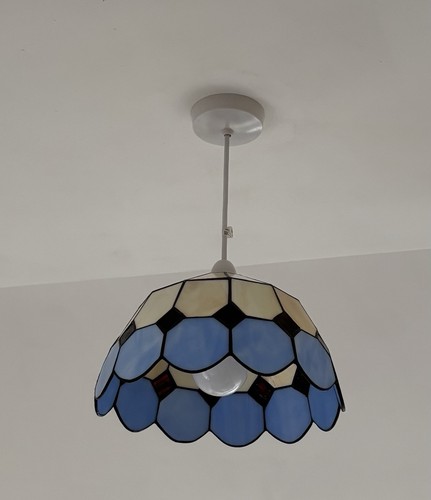 Tiffany style bistro blue 25cm - bistro,