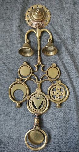 Vintage brass horse harness - brass,