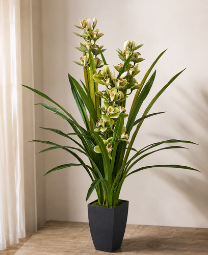 Artificial cymbidium orchid - artificial,