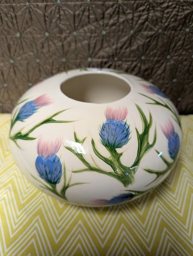 Hand painted pottery vase - hand,