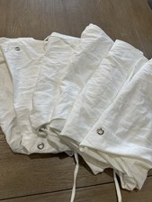 Pottery Barn loose fit Dining side chair slipcover white Twill set of 6