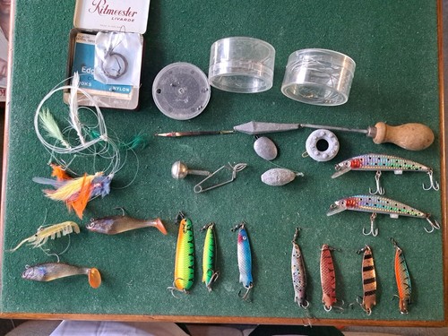 Vintage fishing tackle job - fishing,