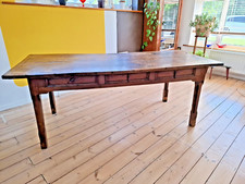 Authentic Oak Farmhouse/Rectory table Spanish 18th century with 3 drawers