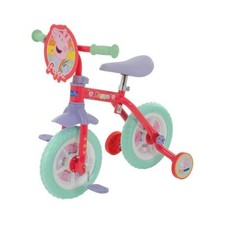 Peppa Pig Training Bike First 2 in 1 10" Bicycle Stabilisers Kids Balance