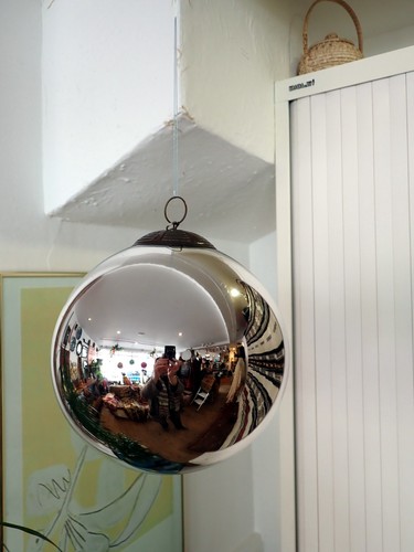 Silver witches ball christmas - witches,