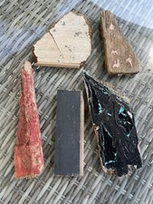 5 Driftwood Pieces Painted