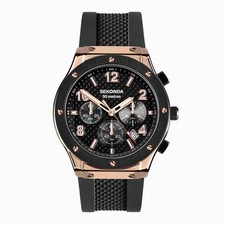 Sekonda Watch Mens 30257  Titan Sports Chronograph Silicone Strap - RRP £84.99