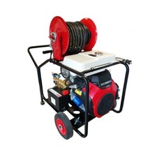 Honda GX630 Electric Start Pressure Power Washer Jet Petrol 30 Metre Hose Reel