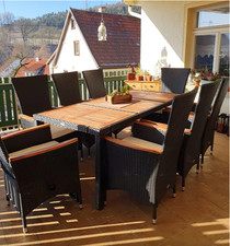 8 Seater Rattan Garden Dining