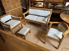 Bespoke Mid Century Oak Sofa &