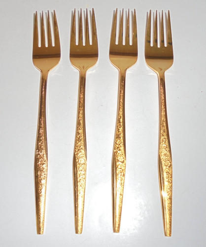 Golden bouquet dinner - bouquet, forks