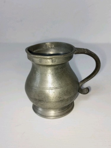 Antique pewter measure gill - antique,