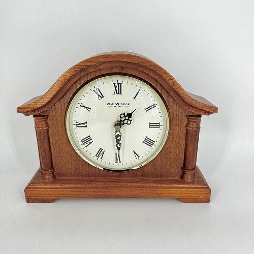 Widdop wooden mantel clock - wooden,