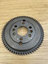 Toothed starter crown flywheel