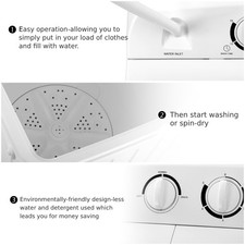 8kg Twin Tub Washing Machine